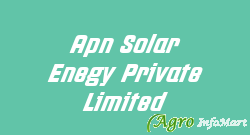 Apn Solar Enegy Private Limited mumbai india