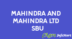 Mahindra And Mahindra Ltd - Sbu