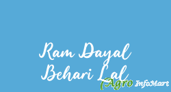 Ram Dayal Behari Lal delhi india